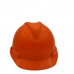 Orange colour v style ABS HDPE industrial construction safety helmet safety hard hat with CE EN397 for Middle East Market