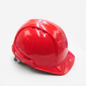 ABS material Red colour CEEN 397 Industrial construction Safety helmet hard hat with 6 points connection suspension