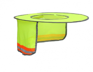 high visibility breathable ,Full brim mesh construction safety helmet safety hard hat sun shade