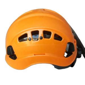 Vented Working aloft mountain climbing safety helmet in sports