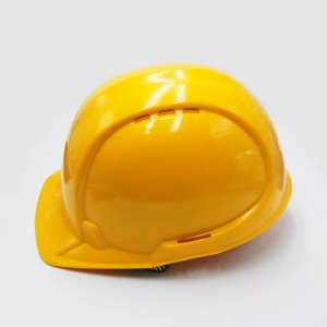 Yellow colour EN397 Industrial construction Safety helmet hard hat with new pinlock suspension