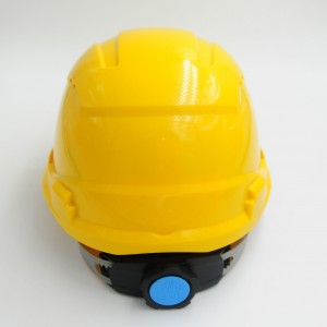 Yellow colour ANSI Type 1 Class C Industrial construction Safety helmet hard hat with new 6 points rachet suspension