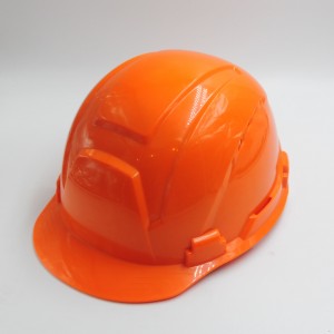 Orange colour ANSI Class C and CE Industrial construction Safety helmet safety hard hat with new rachet suspension