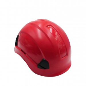 Working aloft and outdoor climbing yellow safeti helmet skilling hard hat rescue safety helmet