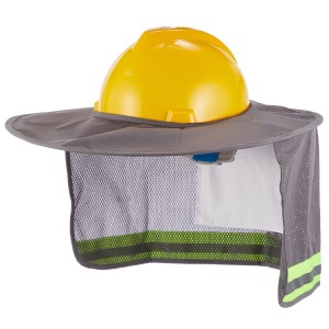 high visibility breathable ,Full brim mesh construction safety helmet safety hard hat sun shade