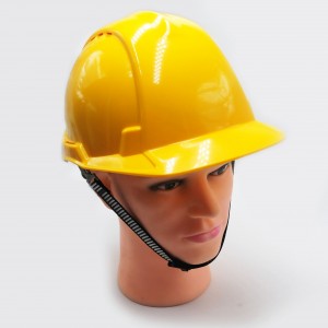 Yellow colour EN397 Industrial construction Safety helmet hard hat with new pinlock suspension