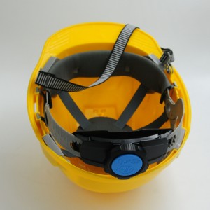 Yellow colour ANSI Type 1 Class C Industrial construction Safety helmet hard hat with new 6 points rachet suspension