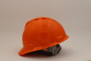 Red colour v style ABS HDPE industrial construction safety helmet safety hard hat with CE EN397 for Middle East Market