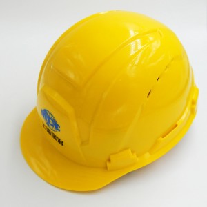 Yellow colour ANSI Type 1 Class C Industrial construction Safety helmet hard hat with new 6 points rachet suspension