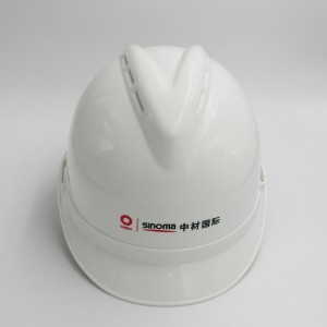 V guard ventilation safety helmet with Reinforced protective bar with CE EN397 and MS Malaysia certificates