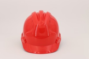 Manufacture sale red colour Engineering ABS material ce en397 safety hard hat safety helmet for 24-month validity period