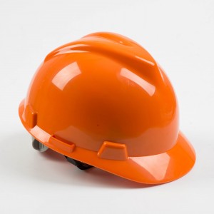 Red colour v style ABS HDPE industrial construction safety helmet safety hard hat with CE EN397 for Middle East Market