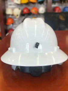 Installing lamp hook Cowboy full brim safety hard hat safety helmet with CE and ANSI Standard