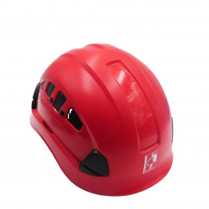 Vented Working aloft mountain climbing safety helmet in sports