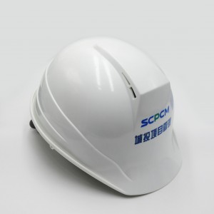 Japanese style EN397 Industrial construction Safety helmet hard hat with 8 points harness/suspension