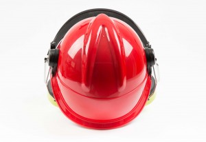 CE EN397 working construction safety helmet with PC Visor and ear muff