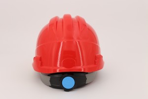 Manufacture sale red colour Engineering ABS material ce en397 safety hard hat safety helmet for 24-month validity period