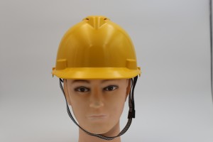 Yellow colour v style ABS HDPE industrial construction safety helmet safety hard hat with CE EN397 for Middle East Market