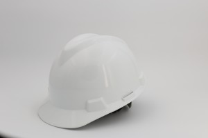 White colour v style ABS HDPE industrial construction safety helmet safety hard hat with CE EN397 for Middle East Market