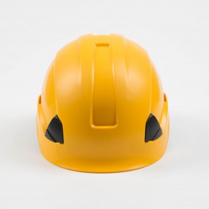 Working aloft and outdoor climbing yellow safeti helmet skilling hard hat rescue safety helmet